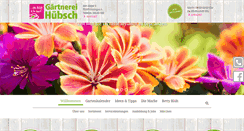 Desktop Screenshot of gaertnerei-huebsch.de